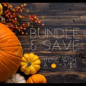 Bundle & Save : Items with a 🎃 = 3/$15